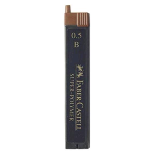 FABER CASTELL SUPERPOLYMER ASTUCCIO 12 MINE B 0.5 mm